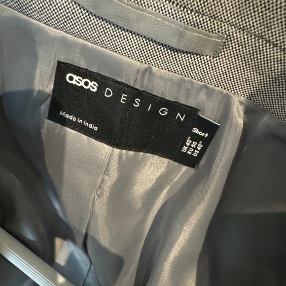 New! Men’s ASOS DESIGN Jersey Blazer in Gray 40S - Picture 2 of 5